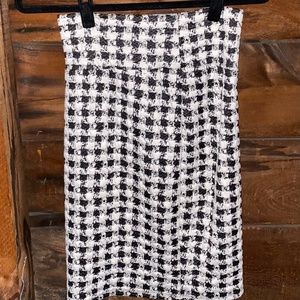 Soft, Stretch, Checkered Pencil Skirt